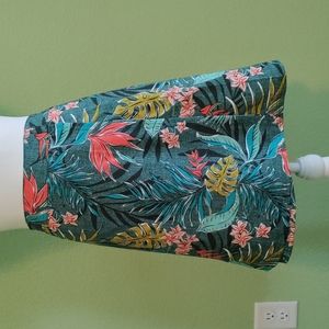NWT Rip Skirt Vintage Bali Jungle Print XL Tiki Beach cover-up